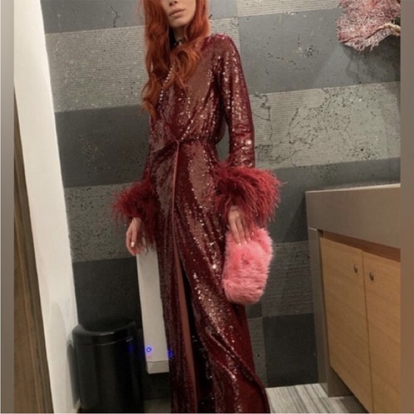 Zara feather sequins dress limited edition - Picture 4 of 13